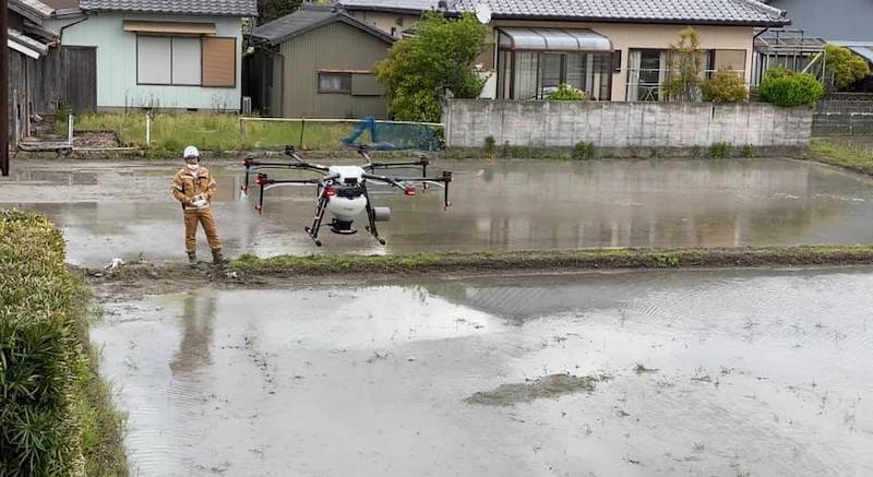 『ドローン』による山田錦の直播